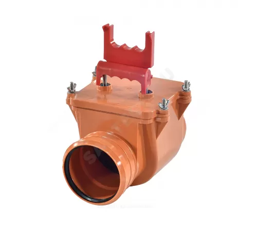 Клапан PP-H обратный канализационный коричневый для НПВХ и PP-H Дн 110 б/нап в/к ТП-85.100 Татполимер 101200017