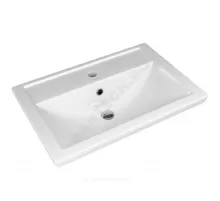 Умывальник мебельный Фостер 60 1 отверстие под смеситель по центру белый Kirovit (Кировская керамика)