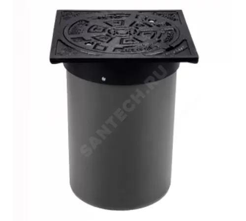 Люк чугун В125 с телескопической трубой, вентиляцией Ostendorf 666410