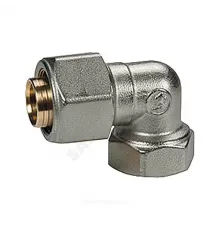 Угольник для МП/PE-X труб латунь обжим Дн 32х1"х90гр ВР R563AM Giacomini R563MX126