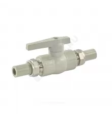 Кран шаровой PP-R полнопроходной серый Дн 20х3/4" VALFEX 20246020Г
