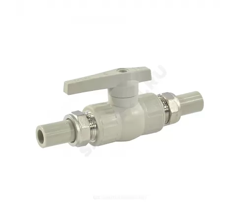 Кран шаровой PP-R полнопроходной серый Дн 20х3/4" VALFEX 20246020Г