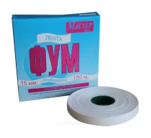 Лента ФУМ Профессионал 15ммх150м цвет: белый Мастер line