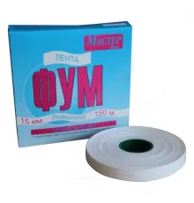Лента ФУМ Профессионал 15ммх150м цвет: белый Мастер line