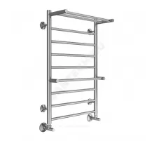 Полотенцесушитель водяной нерж сталь Лесенка (1/2") ВР с полочкой 500х800мм 8П нижнее подключение Анкона Терминус 4670078529978