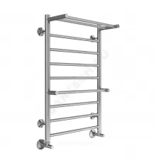 Полотенцесушитель водяной нерж сталь Лесенка (1/2") ВР с полочкой 500х800мм 8П нижнее подключение Анкона Терминус 4670078529978