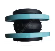 Компенсатор резиновый антивибрационный EPDM Ду 80 Ру10/16 фл с эпоксидным покрытием L=135мм сжатие/растяжение 15 мм/8 мм RMCX