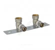 Водорозетка с монтажной планкой МП латунь пресс Дн 16х1/2" ВР 8020 Aquasfera 8020-01