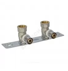 Водорозетка с монтажной планкой МП латунь пресс Дн 16х1/2" ВР 8020 Aquasfera 8020-01