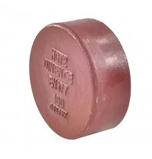 Заглушка чугун SML Ду 100 торцевая б/растр SGACX