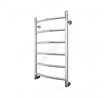 Полотенцесушитель водяной нерж сталь Лесенка Ду 25 (1") НР 400х600мм 5П нижнее подключение в/к соединитель (1"х3/4") Классик Элит-Металл В-16-03