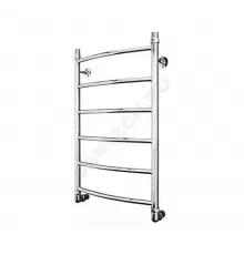 Полотенцесушитель водяной нерж сталь Лесенка Ду 25 (1") НР 400х700мм 6П нижнее подключение в/к соединитель (1"х3/4") Классик Элит-Металл В-16-04