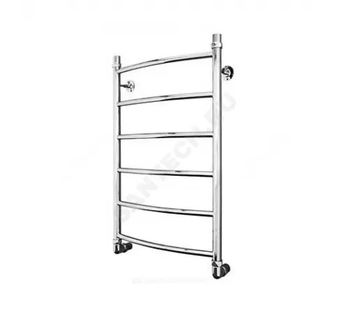 Полотенцесушитель водяной нерж сталь Лесенка Ду 25 (1") НР 400х500мм 4П нижнее подключение в/к соединитель (1"х3/4") Классик Элит-Металл В-16-02