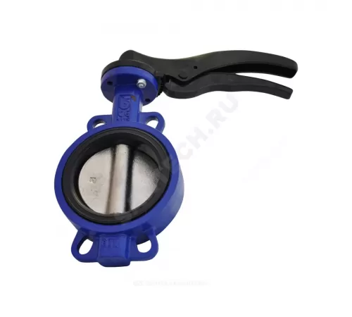Затвор дисковый поворотный чугун VP4458-02EP Ду 50 Ру25 межфл с рукояткой диск чугун манжета EPDM Tecofi VP4458-02EP0050