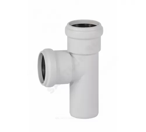 Тройник PP-MD бесшумный светло-серый Skolan Safe SKEA Дн 58х58х87гр (DN50) б/нап в/к Ostendorf 332400