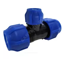 Тройник компрессионная ПЭ переходной Дн 40х25 Ру16 VALFEX 1210012402540