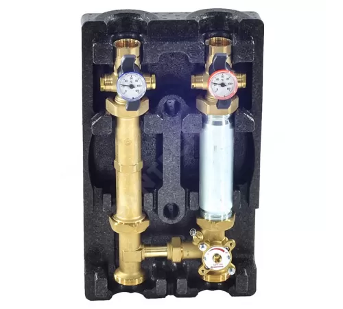 Группа насосная R586 Ду 25 со смешением без насоса со смесительным клапаном R297 Giacomini R586RY113