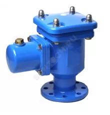 Вантуз автоматический двухкамерный тройного действия чугун Ду 100 Ру25 фл угловой Benarmo