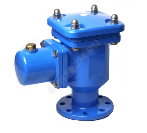 Вантуз автоматический двухкамерный тройного действия чугун Ду 150 Ру25 фл угловой Benarmo