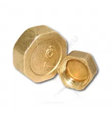 Заглушка латунь Ду 20 (3/4") ВР Цветлит ZW50026