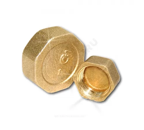 Заглушка латунь Ду 20 (3/4") ВР Цветлит ZW50026