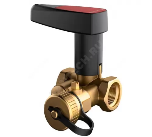 Клапан балансировочный ручной латунь Basic Ду 20 G3/4" Ру25 ВР Kvs=4.65м3/ч без ниппелей BROEN 44490000-001003 .