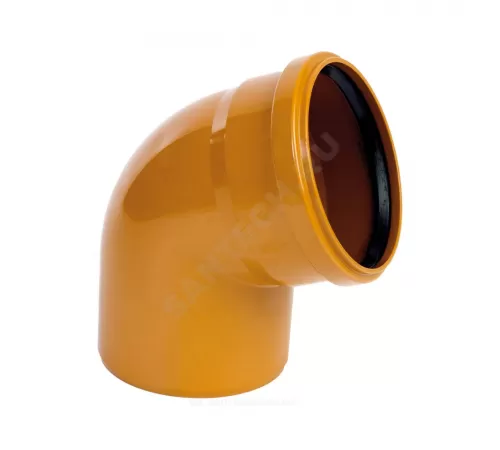 Отвод PP-B коричневый Дн 110х67гр б/нап в/к RTP (РосТурПласт) 36654