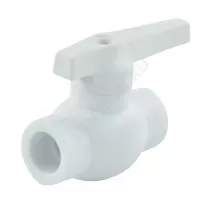 Кран шаровой PP-R белый Дн 20 внутренняя пайка VALFEX 10144020