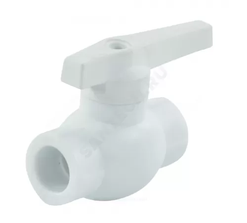 Кран шаровой PP-R белый Дн 20 внутренняя пайка VALFEX 10144020