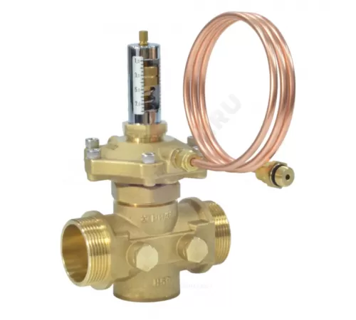 Клапан балансировочный автомат латунь APT-R Ду 50 Rp2 1/2" Ру20 Тмакс=120 оС НР 5-35 кПа Kvs=15м3/ч без ниппелей Ридан 003Z5706R