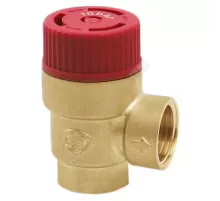 Клапан предохранительный угловой латунь Ду 15х15 ВР G1/2"хG1/2" Рср=10бар Benarmo