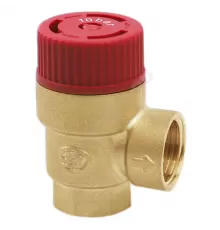 Клапан предохранительный угловой латунь Ду 15х15 ВР G1/2"хG1/2" Рср=10бар Benarmo