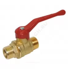 Кран шаровой латунь 11б27п7 Ду 15 Ру16 НР рычаг красный Цветлит ZW10066