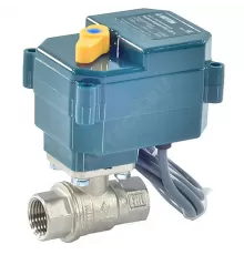 Кран шаровой латунь никель Bugatti Pro Ду 15 Ру40 ВР с эл/прив 12В Neptun 2153566