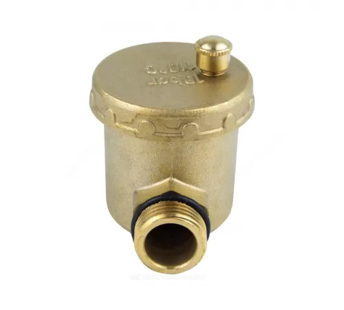 Воздухоотводчик автоматический латунь 5004 Ду 15 Ру10 G1/2" НР угловой Aquasfera 5004-01 .