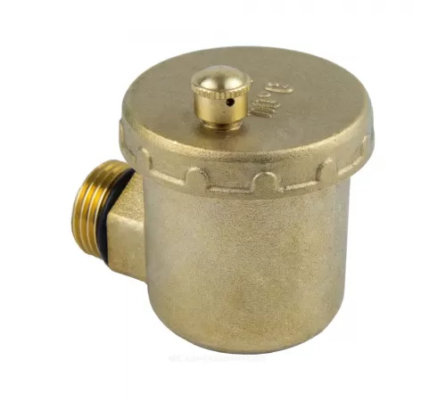 Воздухоотводчик автоматический латунь 5004 Ду 15 Ру10 G1/2" НР угловой Aquasfera 5004-01 .