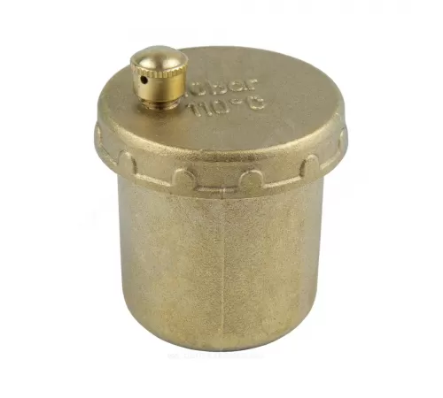 Воздухоотводчик автоматический латунь 5004 Ду 15 Ру10 G1/2" НР угловой Aquasfera 5004-01 .