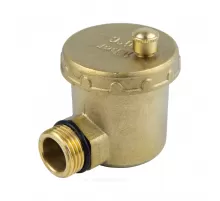 Воздухоотводчик автоматический латунь 5004 Ду 15 Ру10 G1/2" НР угловой Aquasfera 5004-01 .