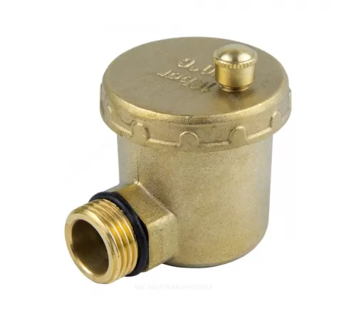 Воздухоотводчик автоматический латунь 5004 Ду 15 Ру10 G1/2" НР угловой Aquasfera 5004-01 .