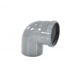 Отвод PP-H серый HT HTB Дн 32х87гр б/нап в/к Ostendorf 110140