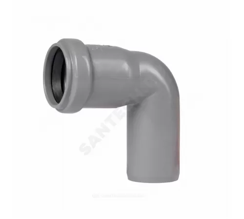Отвод PP-H серый HT HTB Дн 40х87гр б/нап в/к Ostendorf 111140
