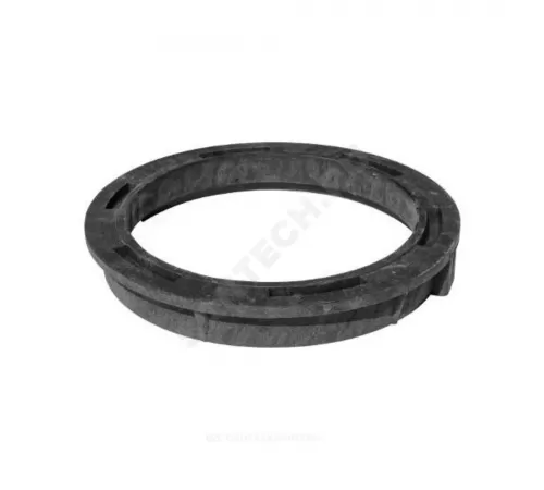 Люк полимер (легкий усиленный) серый/черный круглый 760х630 h=110мм m=43кг 30кН Сантехкомплект