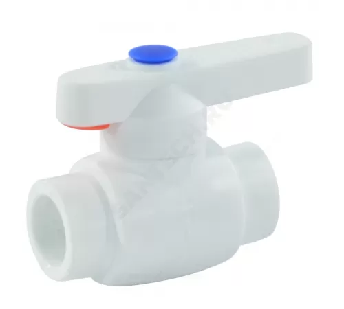 Кран шаровой PP-R белый Дн 20 внутренняя пайка Стандарт RTP (РосТурПласт) 25846