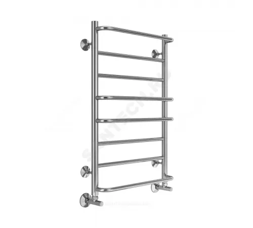 Полотенцесушитель водяной нерж сталь Лесенка (1/2") ВР 500х800мм 8П нижнее подключение Евромикс Терминус 4670078530165