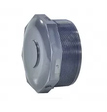 Заглушка ПВХ Дн 110х4" серая напорная НР Aquaviva PWT110