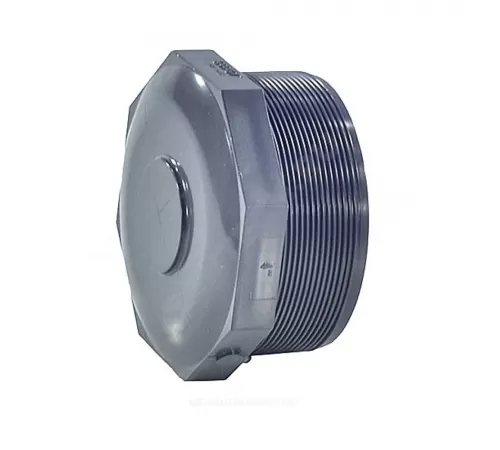 Заглушка ПВХ Дн 110х4" серая напорная НР Aquaviva PWT110