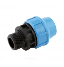 Муфта компрессионная ПЭ Дн 25х3/4" НР Ру12,5 Джилекс 9129