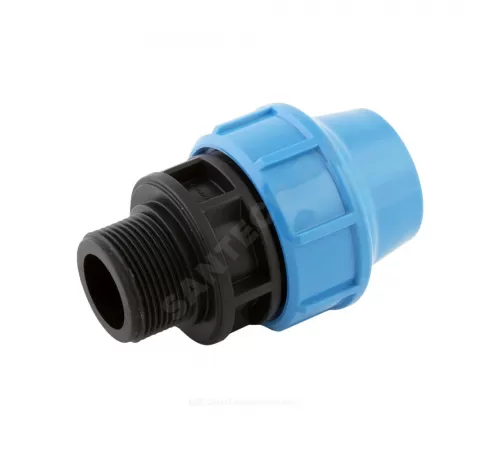 Муфта компрессионная ПЭ Дн 20х3/4" НР Ру12,5 Джилекс 9119