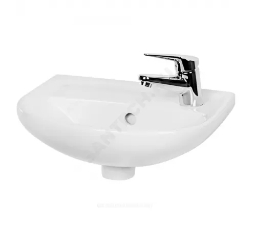 Умывальник подвесной Lyra 40 1 отверстие под смеситель справа белый Jika Z.RU93.0.756.6