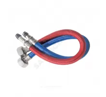 Подводка гибкая для смесителя нейлоновая оплетка М10-1/2" г-ш L=0.4м пара Славен СЛ-ЗП-091